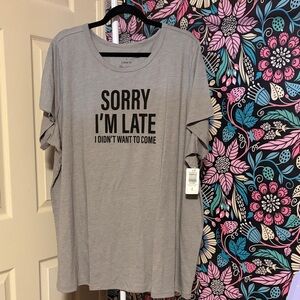 Torrid Gray Short Sleeve Tee